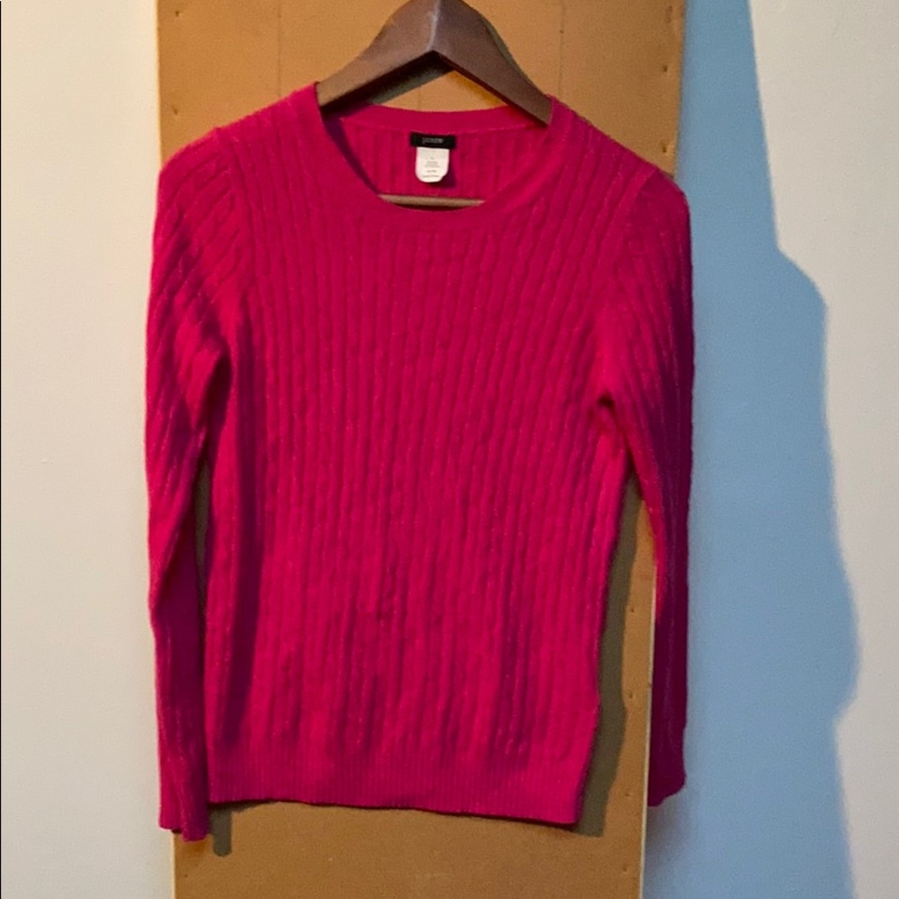 J crew wool/cashmere/nylon sweater